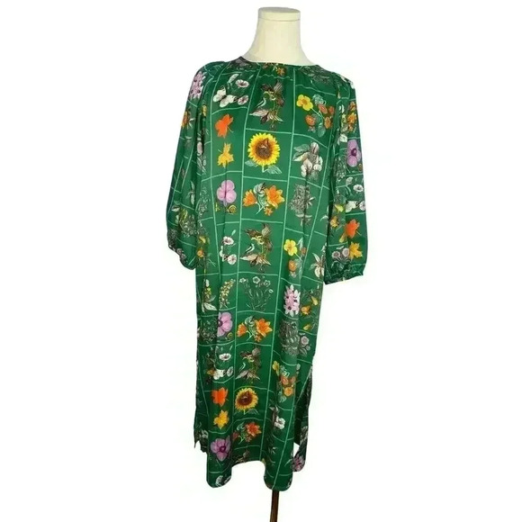 Floral Green Midi Dress - Picture 3 of 13